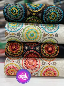 لینن سوزن دوزی طرح گل خورشیدی