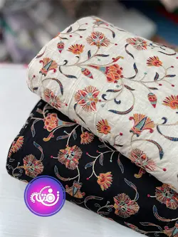 لینن سوزن دوزی طرح گل