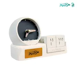 ست ساعت و تقویم رومیزی بتنی BT01 | هدایای تبلیغاتی طرح ترنج