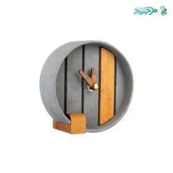 ساعت رومیزی بتنی دلسا BT13 | هدایای تبلیغاتی طرح ترنج