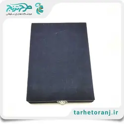 لوح تقدیر جعبه مخمل | هدایای تبلیغاتی طرح ترنج