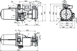 کمپرسور اسکرو 100 اسب فراسکلد مدل CXH02-100-298Y | قیمت کمپرسور اسکرو دی کول