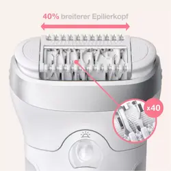 اپیلاتور Braun Silk-épil 9 9-865 آلمان : 3 تکه،با فناوری انبر ریزگیر