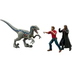 اسباب بازی دایناسور و عروسک ها متل آمریکا Mattel Actionfigur JOwen & Velociraptor