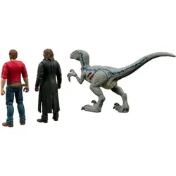 اسباب بازی دایناسور و عروسک ها متل آمریکا Mattel Actionfigur JOwen & Velociraptor