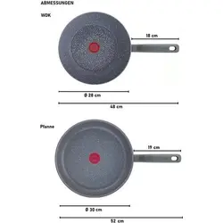 ست ماهیتابه تفال فرانسه 30 سانتی متری G13410