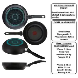 ست ماهیتابه تفال فرانسه B30310