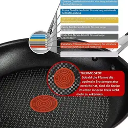 ست ماهیتابه تفال فرانسه جیمی اولیور 24 سانتی متری E76 20