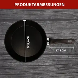 ماهیتابه با درب شیشه ای Ø 28 سانتی متر بالارینی ایتالیا