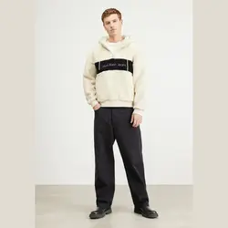 BLOCKING HOODIE – هودی رنگ پوسته تخم مرغ – کلوین کلاین امریکا