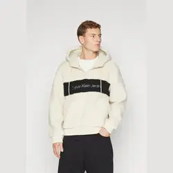 BLOCKING HOODIE – هودی رنگ پوسته تخم مرغ – کلوین کلاین امریکا