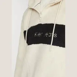 BLOCKING HOODIE – هودی رنگ پوسته تخم مرغ – کلوین کلاین امریکا