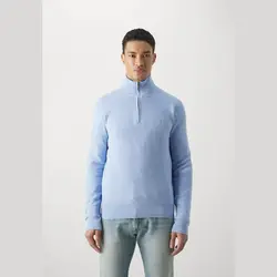 آستین بلند – جامپر رنگ سنبل آبی – رالف لورن سوئد