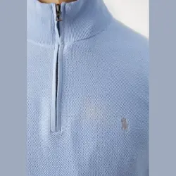 آستین بلند – جامپر رنگ سنبل آبی – رالف لورن سوئد