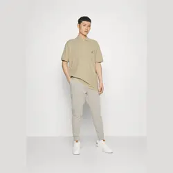 آستین کوتاه – پیراهن یقه دار رنگ شن – رالف لورن سوئد