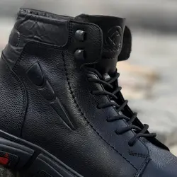 نیم بوت چرم مردانه ضد آب زیره ترمو کد 10308