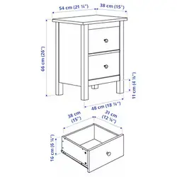 پاتختی مدل HEMNES | برند ایکیا | ارسال 10 الی 15 روز کاری