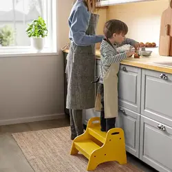 چهار پایه کودکانه زرد رنگ مدل TROGEN | برند ایکیا | ارسال 15 الی 20 روز کاری