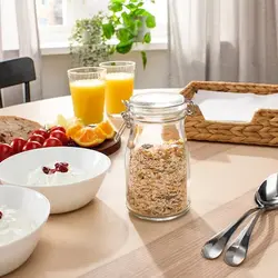 ظرف درب دار شیشه ای مدل KORKEN | برند ایکیا | ارسال 15 الی 20 روز کاری