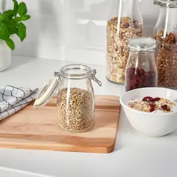 ظرف درب دار شیشه ای مدل KORKEN | برند ایکیا | ارسال 15 الی 20 روز کاری