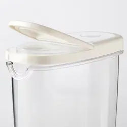 ظرف غذای خشک با درب شفاف سفید مدل IKEA 365+ | برند ایکیا | ارسال 15الی 20روز کاری