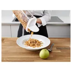 ظرف غذای خشک با درب شفاف سفید مدل IKEA 365+ | برند ایکیا | ارسال 15الی 20 روز کاری