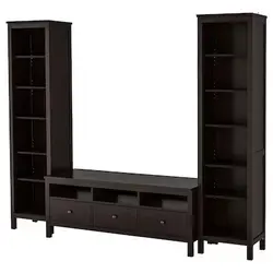 میز تلویزیون و ترکیب ذخیره سازی مشکی قهوه ای مدل HEMNES | برند ایکیا | ارسال 10 الی 15 روز کاری