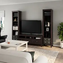 میز تلویزیون و ترکیب ذخیره سازی مشکی قهوه ای مدل HEMNES | برند ایکیا | ارسال 10 الی 15 روز کاری