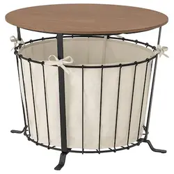 میز ذخیره سازی مشکی و کاج قهوه ای روشن مدل ÄNGESBYN | برند ایکیا | ارسال 15 الی 20 روز کاری