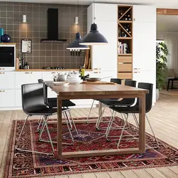 میز روکش بلوط رنگ شده قهوه ای مدل MÖRBYLÅNGA | برند ایکیا | ارسال 15 الی 20 روز کاری