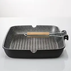 ماهیتابه گریل مشکی مدل HUSKNUT | برند ایکیا | ارسال 15 الی 20 روز کاری