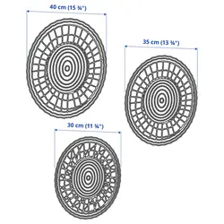 دیوار کوب حصیری دست ساز 3 تایی مدل GILLSTAD | برند ایکیا | ارسال 15 الی 20 روز کاری