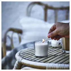 شمع معطر وانیلی 20 hr مدل JÄMLIK | برند ایکیا | ارسال 15 الی 20 روز کاری