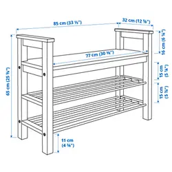 جا کفشی نیمکت دار مدل HEMNES | برند ایکیا | ارسال 15 الی 20 روز کاری