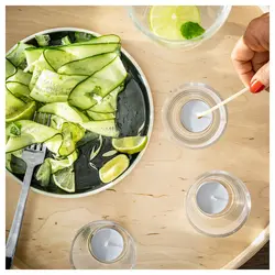 شمع وارمری معطر 30تایی مدل ÄDELTUJA | برند ایکیا | ارسال 15 الی 20 روز کاری