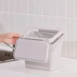 سطل زباله SKOLÄST برای کابینت با در - خاکستری روشن | برند ایکیا | ارسال 15 الی 20 روز کاری