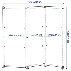 پارتیشن فضای باز مدل YTTERSKÄR | برند ایکیا | ارسال 15 الی 20 روز کاری