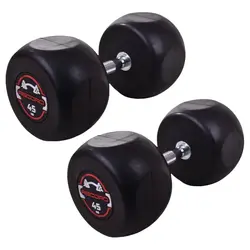 دمبل گرد استپ دار رکورد وزن 45 کیلوگرم