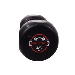 دمبل گرد استپ دار رکورد وزن 45 کیلوگرم