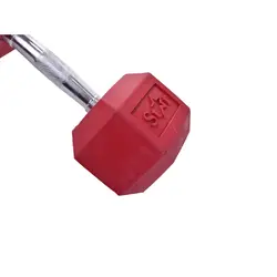 دمبل شش ضلعی رنگی وزن 10 کیلوگرم بسته 2 عددی