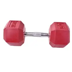 دمبل شش ضلعی رنگی وزن 10 کیلوگرم بسته 2 عددی