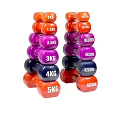 دمبل ایروبیک رکورد وزن 6 کیلوگرم بسته 2 عددی