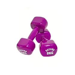 دمبل ایروبیک رکورد وزن 8 کیلوگرم بسته 2 عددی