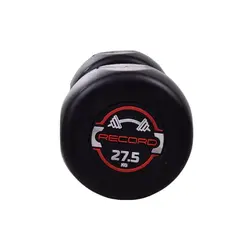 دمبل گرد استپ دار رکورد وزن 27.5 کیلوگرم