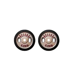 صفحه هالتر دور لاستیک وزن 2.5 کیلوگرم بسته دو عددی