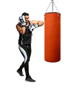 کیسه بوکس چرم ارتفاع 80 سانتی متر