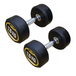 دمبل گرد مدل G10 وزن 7.5 کیلوگرم بسته 2 عددی