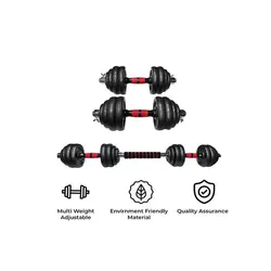 ست دمبل PDS-30 بشقاب های فلزی به همراه میله دمبل خانه بدنسازی