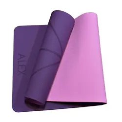 مت یوگا TPE الکس ALEX خط دار ضخامت 8 میلی متر