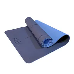 مت یوگا TPE الکس ALEX خط دار ضخامت 8 میلی متر